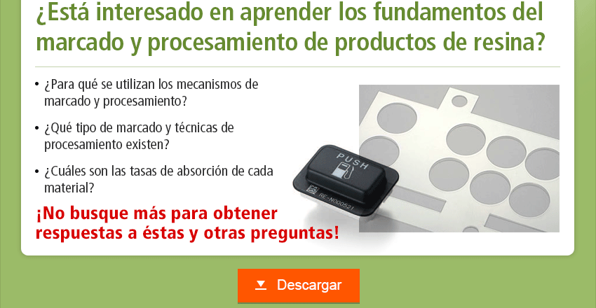 ¿Está interesado en aprender los fundamentos del marcado y procesamiento de productos de resina? ¿Para qué se utilizan los mecanismos de marcado y procesamiento? ¿Qué tipo de marcado y técnicas de procesamiento existen? ¿Cuáles son las tasas de absorción de cada material? ¡No busque más para obtener respuestas a éstas y otras preguntas! Descargar