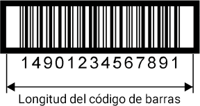 Longitud del código de barras