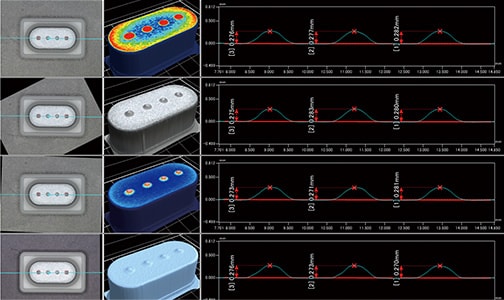 Ventaja 2: Comparación de mediciones entre piezas o con datos CAD