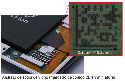 Sustrato de epoxi de vidrio (marcado de código 2D en miniatura)