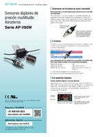 Serie AP-V80 Sensores digitales de presión multifluido duraderos Catálogo