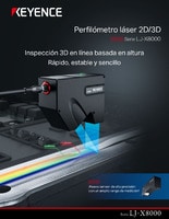 Serie LJ-X8000 Perfilómetro láser 2D/3D Catálogo