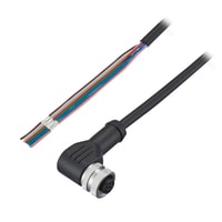 OP-88897 - Cable trenzado estándar M12 en forma de L 5 m PVC